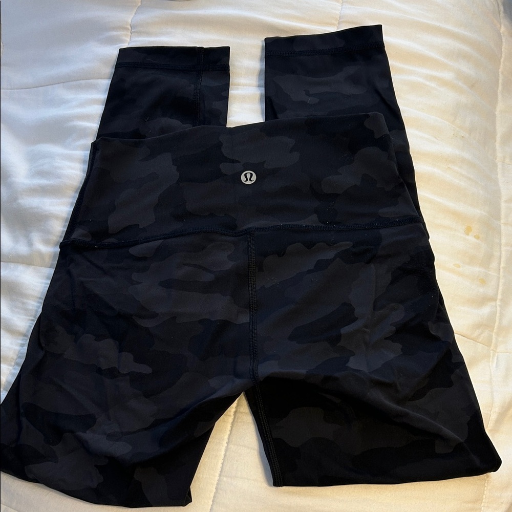 lululemon athletica Black Camo Leggings